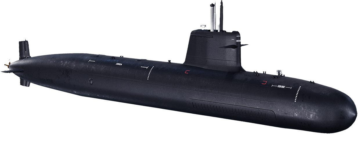  Fincantieri - Investor Relations Strategia:  un sottomarino stilizzato è mostrato in vista laterale mentre naviga. operativo