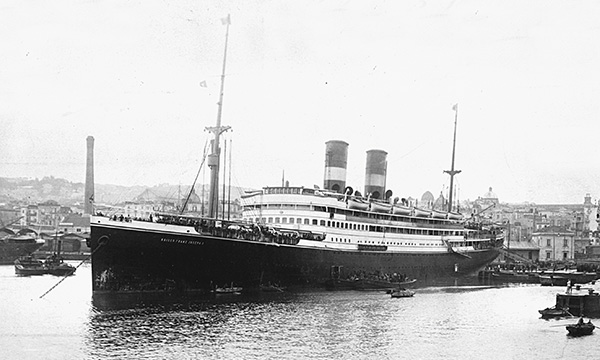 TSS Kaiser Franz Joseph I in Naples